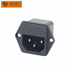 AC Power Socket with Fuse Holder for Electronic Facilities